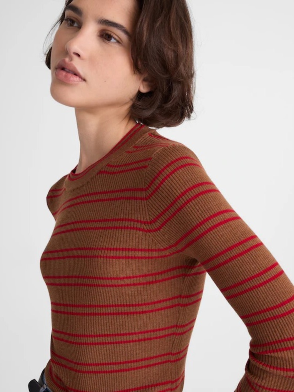 Madewell Double Layered Crewneck in Merino-Silk Blend S - Picture 3 of 9